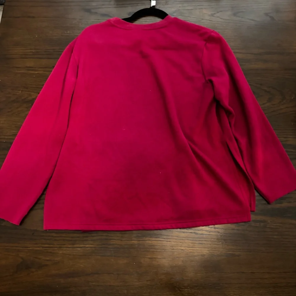Red/Raspberry Adidas Women’s Crew Neck Sweatshirt Size Large